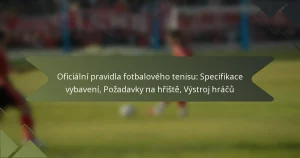 Oficiální pravidla fotbalového tenisu: Specifikace vybavení, Požadavky na hřiště, Výstroj hráčů